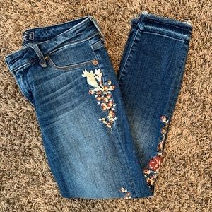 Abercrombie Floral Cutoff Jeans